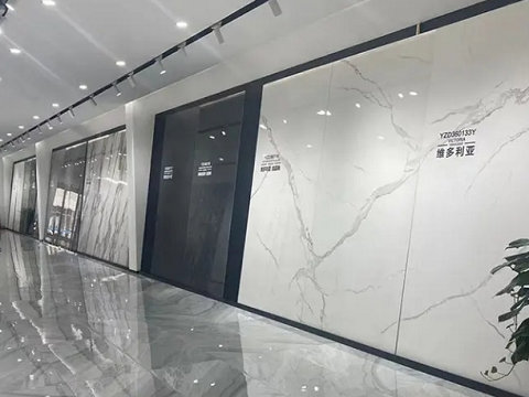 porcelain panels show room